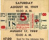 Woodstock ticket 1969